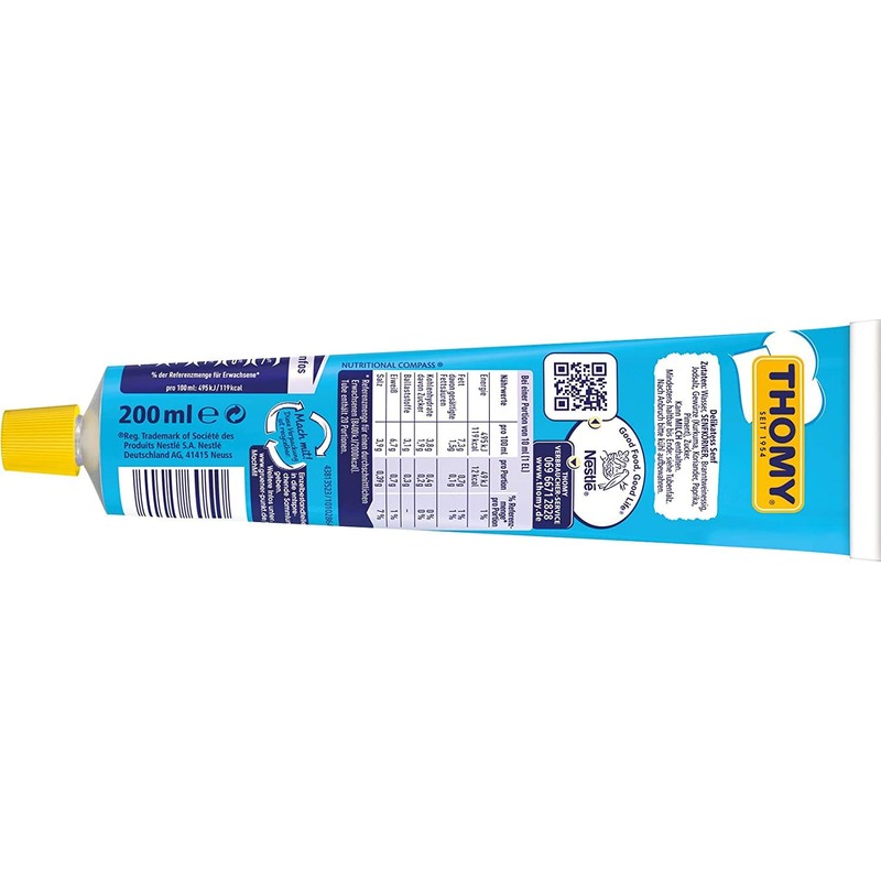 German Thomy Gourmet Mustard Medium Strength - 200 ml
