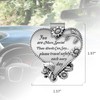 Aleiport Heart-Shaped Car Visor Clip, Driving Safety Prayer Religious Car