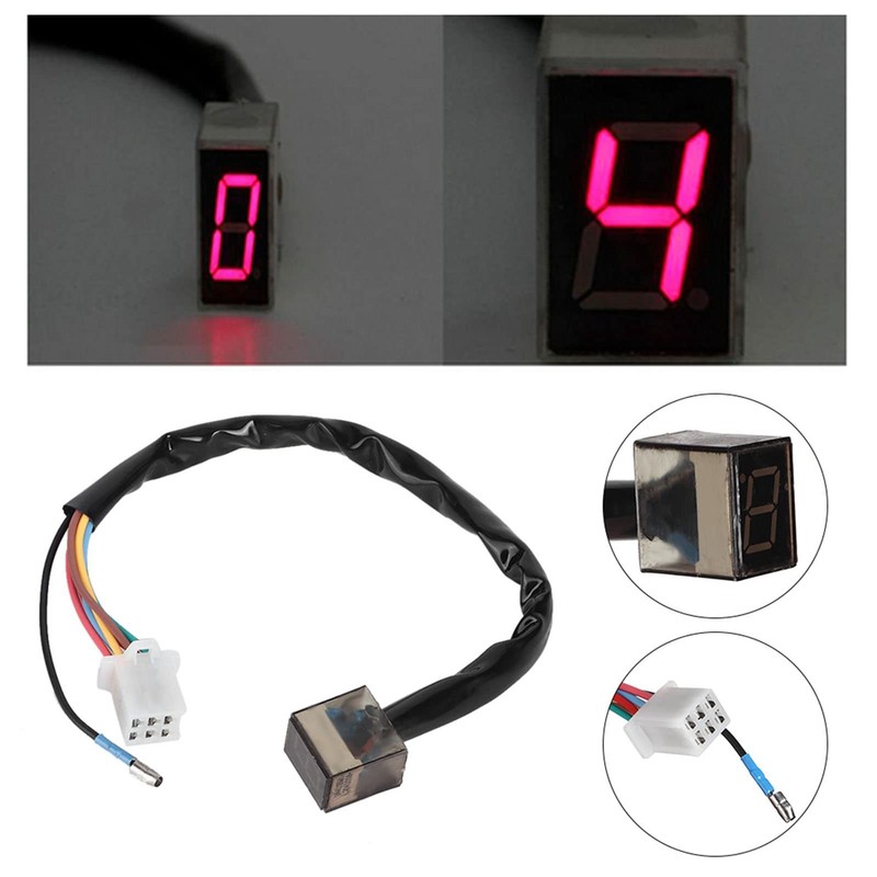Motorcycle Digital Gear Indicator, Universal LED Digital Gear Indicator, Speed