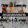 Heevir 11Pcs Garage Wall Mount Tool Storage Rack - Adjustable