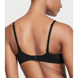 Victoria's Secret Cotton Perfect Coverage T Shirt Bra, Lightly Lined, Full Coverage, Smoothing, Bras for Women, Black (34C)
