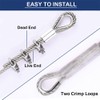hannger 3/16 Stainless Steel Cable, 100ft Wire Rope, 7X 19