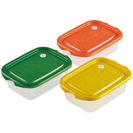 Skater FCN2RAG-A Storage Containers, Sealing Containers, Miffy, M, 16.9 fl oz (500 ml), Side Dish Container, Includes Relief, Set of 3, Made in Japan