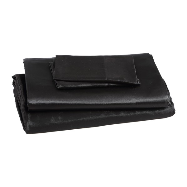 Beatrice Home Fashions 100% Luxury Satin Polyester Sheet Set, King,