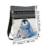 LiuenMgg Chubby Penguin Messenger Bag Small Ethnic Pattern Printed Adjustable
