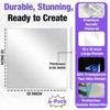 4 Pcs 12 x 12 Inch Acrylic Two Way Mirror