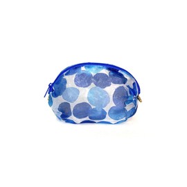 Crystal Pouch, Made in Japan, bubble blue