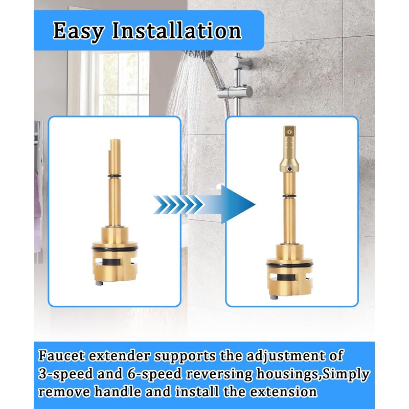 Shower Valve Diverter Extension Kit Fits For Delta Shower Faucet,Replace