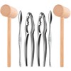 6Pcs Crab Crackers and Tools including 2 Forks 2 Lobster
