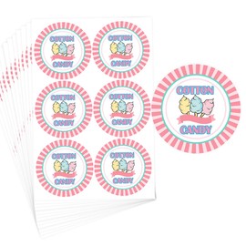 Cotton Candy Restaurant Food Stickers,2INCH Package Stickers Adhere to Candy Package Freshness Labels for Cotton Candy Package.(210 Pcs/Pack)