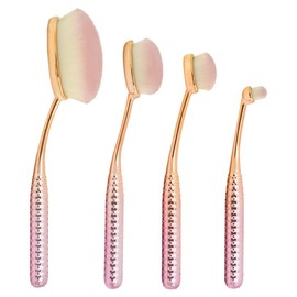 Royal Brush Moda Rose Cosmetic 4 Piece Face Make Up Perfecting Kit Brush Set, 0.13 Count                                                              