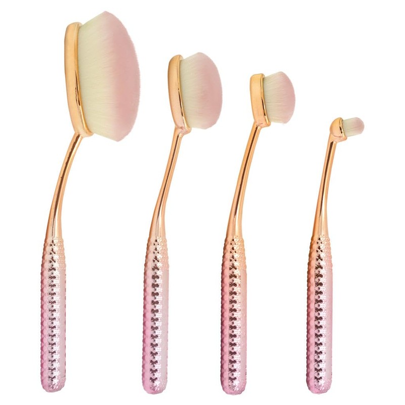Royal Brush Moda Rose Cosmetic 4 Piece Face Make Up