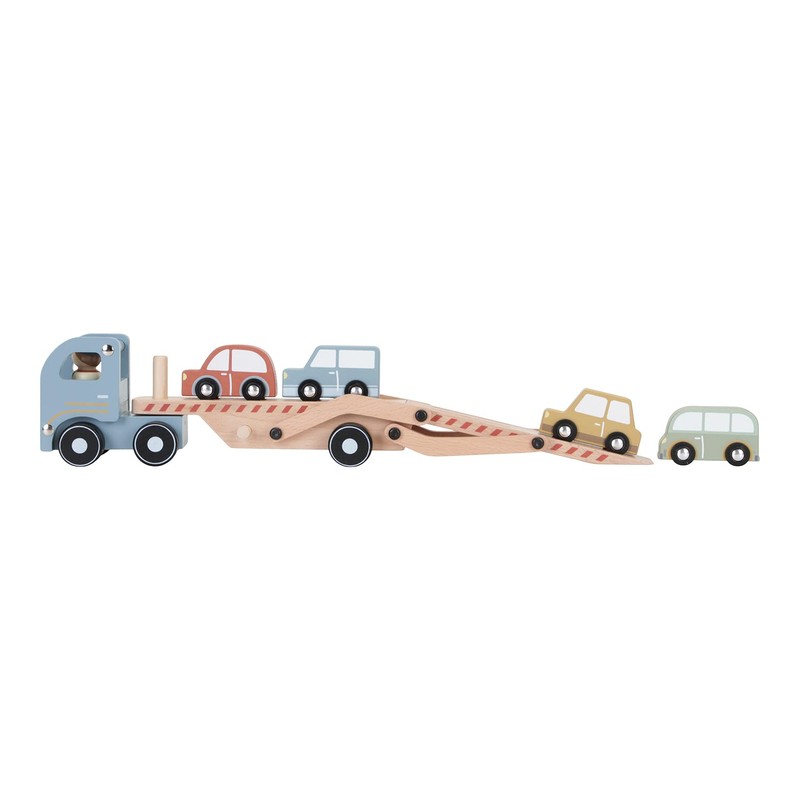 Little Dutch Car transporter including 4 cars and toy figure
