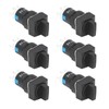 25Pcs Knob Selector Switch Self Locking 3 Speed with Light
