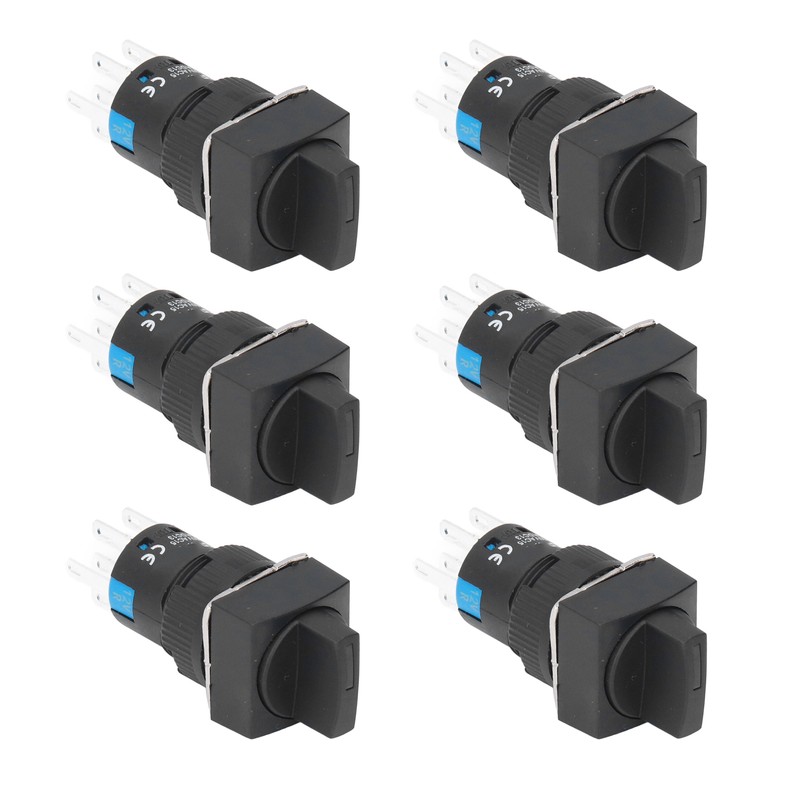 25Pcs Knob Selector Switch Self Locking 3 Speed with Light