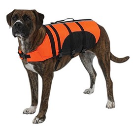 DOG LIFE JACKET Aquatic Pet Preserver Water Safety Vests for Dogs Swim Vest(Small Safety Color - Orange)