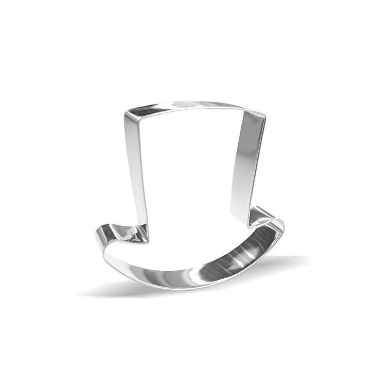 10.1 cm Top Hat Cookie Cutters - Stainless Steel