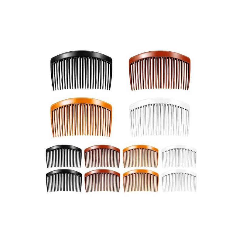 12 Peinetas Para Cabello Mujer, Set de Peinetas en Negro,