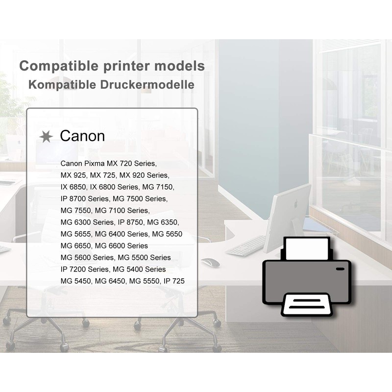 500 ml Printer Refill Inks for Canon PGI-550 / CLI-551