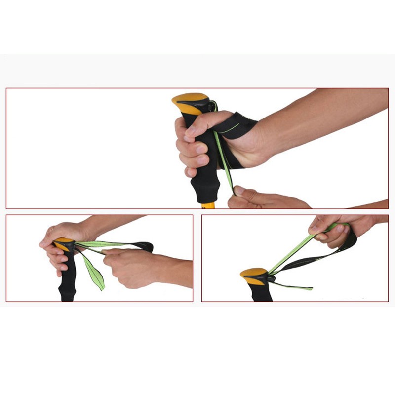 Hiking Stick Aluminum Alloy Portable Lightweight Telescopic Walking Stick for