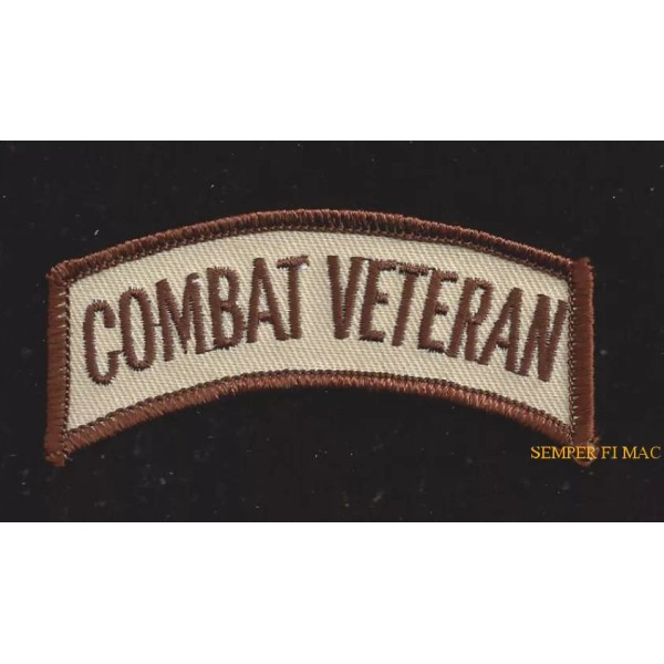 COMBAT VETERAN TAB HAT PATCH PIN UP SPECIAL OPS US