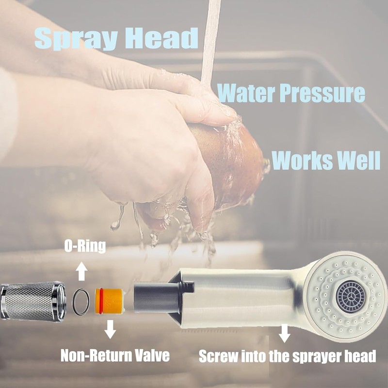 Pull-Out Spray Wand Fits GROHE 46312SD0 / 46298SD0 Grohe kitchen