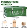 Kjyunk Seed Storage Box, Seed Storage Organizer with Garden String,