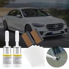 Auto Windshield Repair Kit, Glas Reparatur Flüssigkeit, Windschutzscheiben Reparaturset Werkzeug, Autoglas-Nano-Reparaturflüssigkeit, Glas Reparatur Flüssigkeit, für Glasrisse Geeignet, 2 Stück