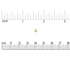 JewelrySupply Crimp Covers 3mm 1/20 14K Gold Filled (Package of 10)