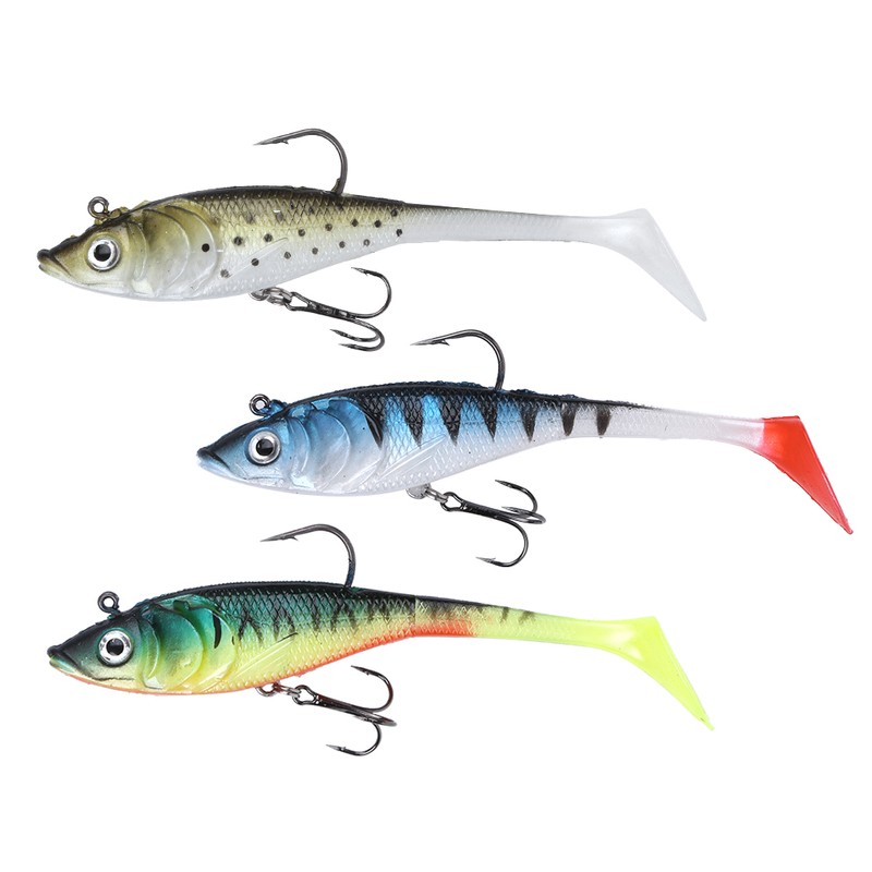 Coating T Tail Soft Artificial Simulation Lure Bait Sea Fishing