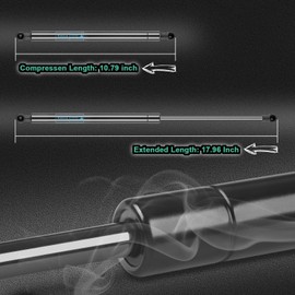 Vurkcy 2 PCS Front Hood Struts Shocks Lift Supports Gas Springs Fit for 2008-2013 Lexus is F, 2006-2015 Lexus IS250, 2005 Lexus IS300, 2006-2015 Lexus IS350, Replaces PM1050 SG329063