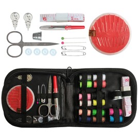 Sewing Kit, 1 Set of 27 Travel Sewing Kit, Travel Sewing Kit, Needle and Thread Set, Portable Mini Sewing Kit, DIY Premium Sewing Accessories, for Adults, Beginners and Emergency Situations,