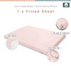 Pizuna Travel Cot Fitted Sheet 60 x 120 cm, Light