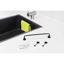 Reenbergs Magnetic Cloth Rail Danish Design | Made in Denmark | Black Flexible PE or Aluminum (Black Flexible PE w/Regular Magnets)