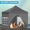 4 Pcs Pop up Canopy Sidewalls for 10x10 Frame, Grey