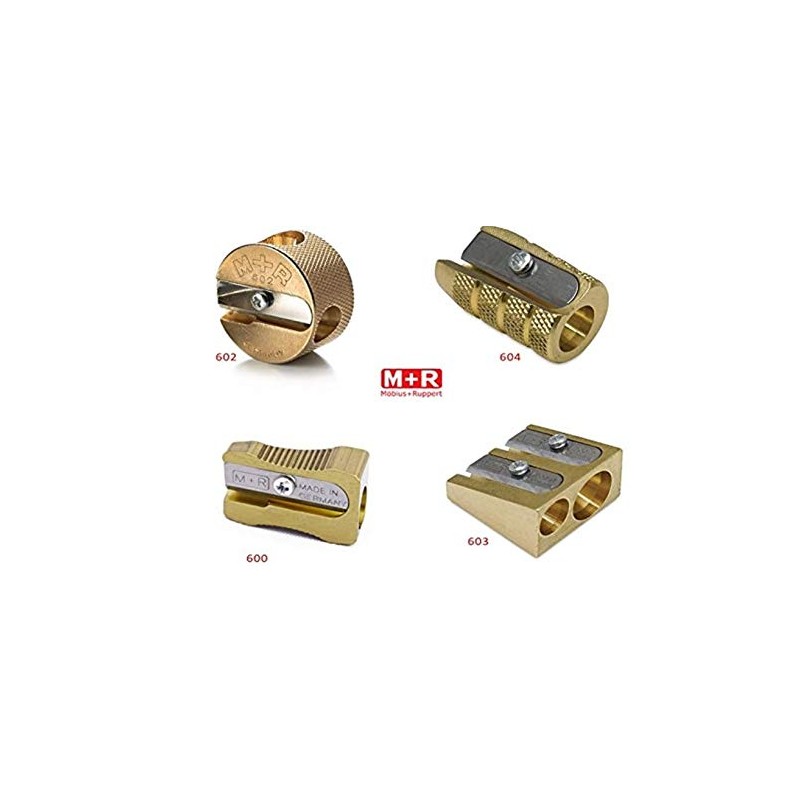 Mobius + Ruppert (M+R) Brass Artists Pencil Sharpener - choose