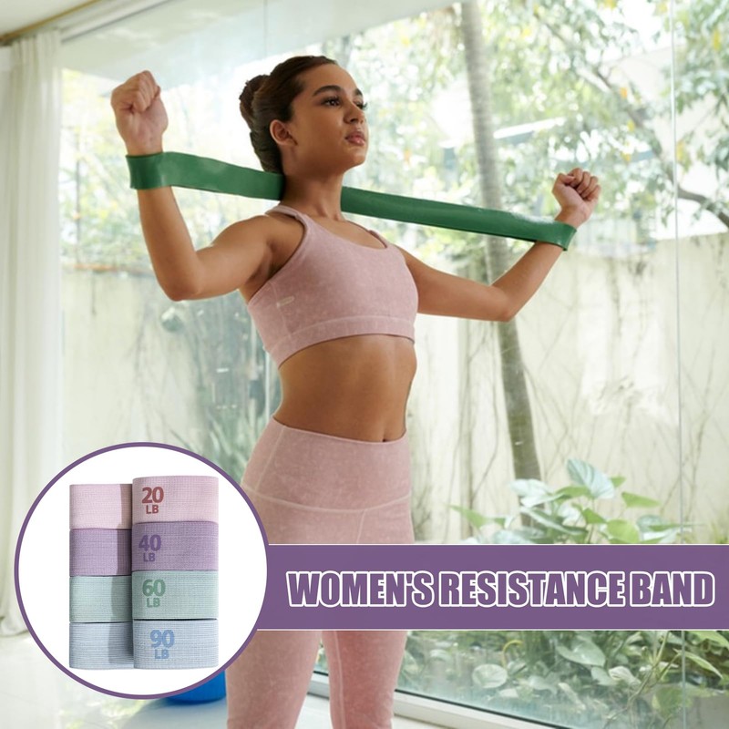 Exercise Bands for Women - Gym Training Resistance Bands for