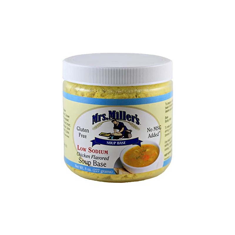AmishTastes Mrs. Miller's Low Sodium Chicken Soup Base, Gluten Free,