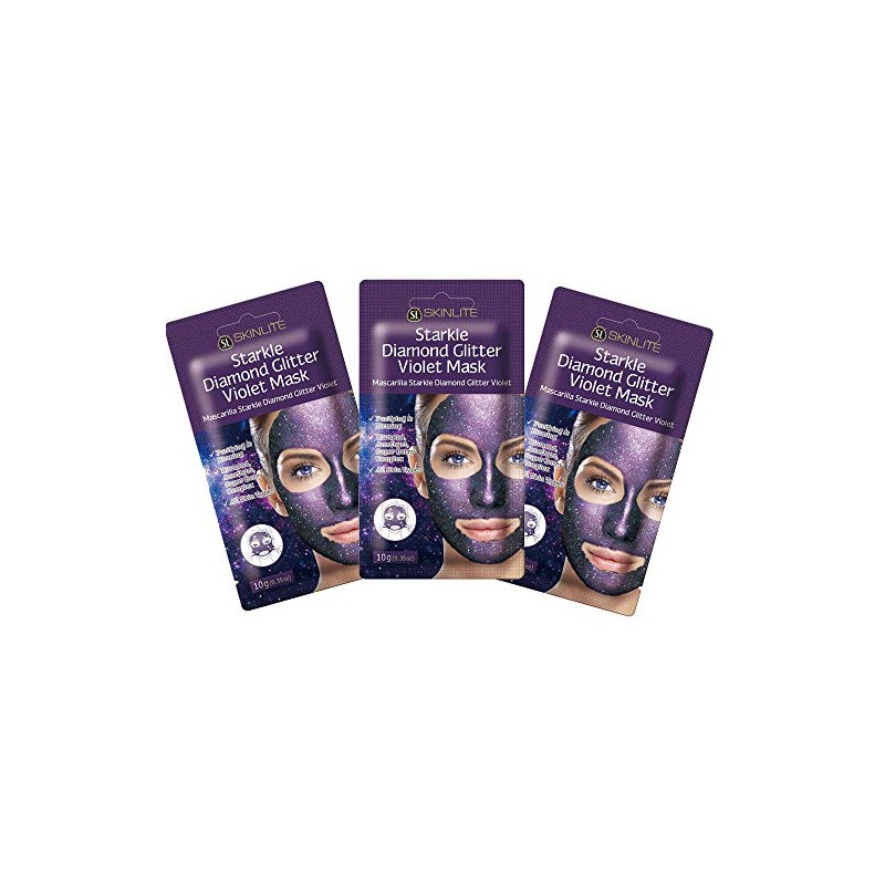 Beauty Sanpo Starkle Diamond Glitter Violet Mask Face Pack, 0.4