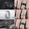 Egnaro Men's Wedding Rings 8.5mm Wide-2mm Thick Inner Arc Ergonomic