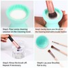 2-in-1 Silicone Makeup Brush Cleaner Mat & Brush Holder –
