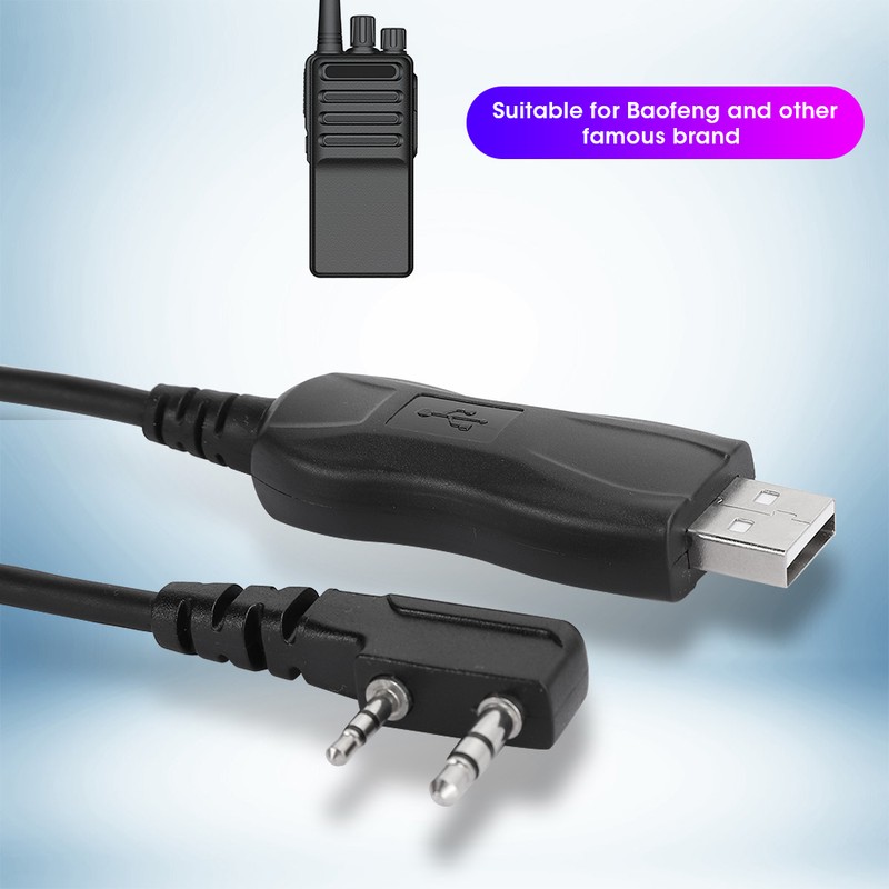 Walkie Talkie Programming Cable USBK Free Drive Good Compatibility Supplies