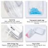 SOFPLATE 50Pcs Diamond Art Bead Bags Silver Jewellery Ziplock Bags
