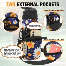 Desing Wish Bottle Holder Bicycle Drink Holder Without Screws Water Bottle Holder Bicycle Bottle Holder Drinks Holder Bicycle Water Bottle Holder with Mesh Pocket and Shoulder Strap Accessories