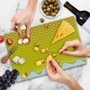 Ambesonne Honeycomb Cutting Board, Yellow Pattern with Honeycomb Hexagons and