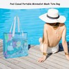 hsmyank 2Pack Large lightweight Simple Mesh Beach Tote Bag With