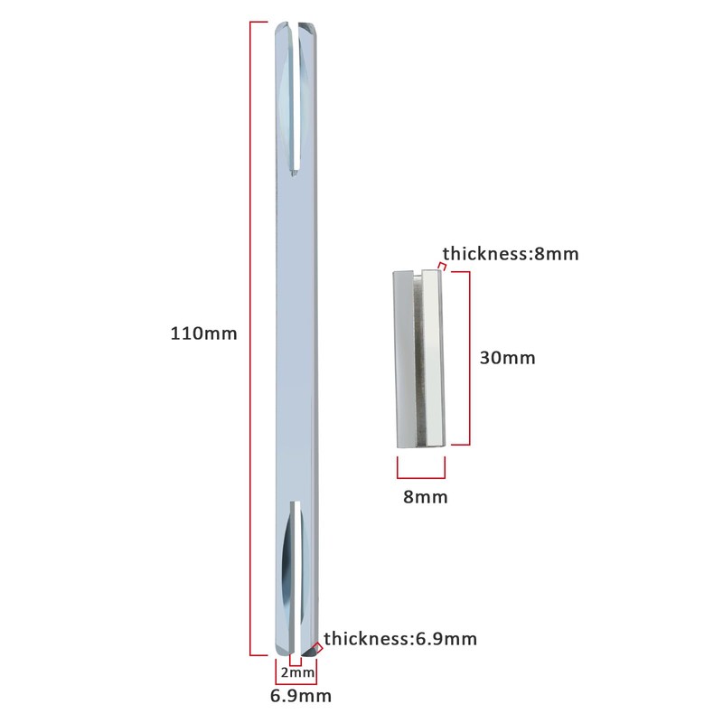 Be In Your Mind 2PCS 6.9mmx110mm Door Handle Spindle Rod