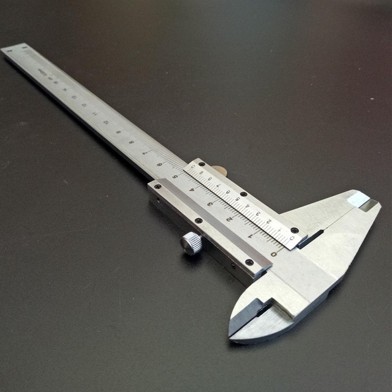 Vernier Caliper with Locking Screw, 150 mm Stainless Steel Vernier