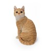 Hi-Line Gift Ltd. Orange Tabby Cat Sitting Lifelike Garden Statue