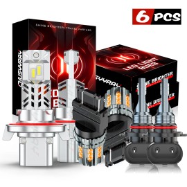 CHUSYYRAY Fits Ford Explorer Sport Trac 2007 2008 LED Headlight&Fog Light+Turn Signal Bulb